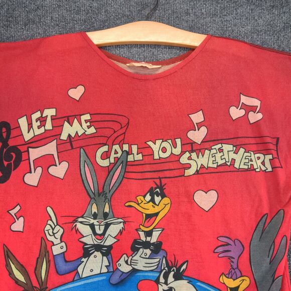 Vintage Jodie Arden Looney Tunes Sweetheart Sleep Shirt Womens XXL Multi - Picture 3 of 14